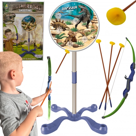 Woopie detský lukostrelecký set dinosaury – luk, šípy a terč
