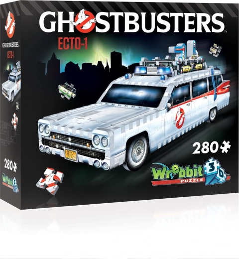 Wrebbit 3D Puzzle Auto Krotitelia duchov Ecto-1, 280 dielikov