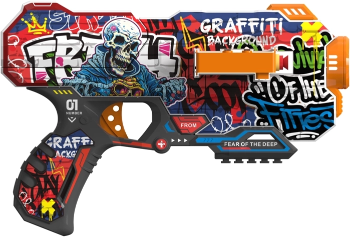 manuálna pištoľ Fast Pioneer s 12 penovými nábojmi