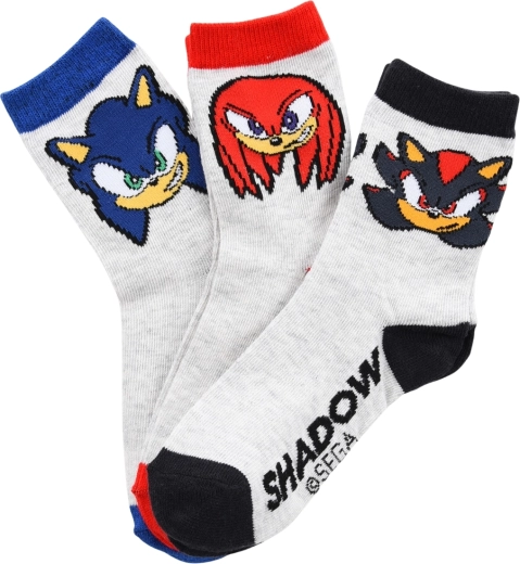 Detské ponožky Sonic the Hedgehog – sada 6 párov
