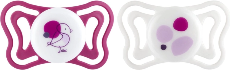 Chicco PhysioForma Light silikónové ortodontické cumlíky ružové 6–16 m, 2 ks