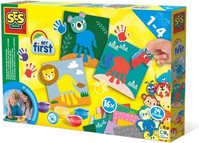 SES Creative Moje prvé maľovanie prstami – zvieratká