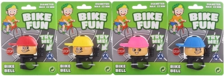 Zvonček na bicykel s veselým motívom