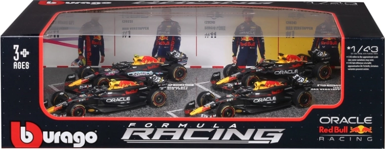 Limitovaná sada 4 vozidiel Red Bull Racing
