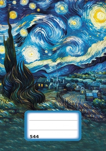 Linajkový zošit A5 Hviezdna noc - 40 listov