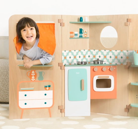 Kuchynka a obchod v jednom