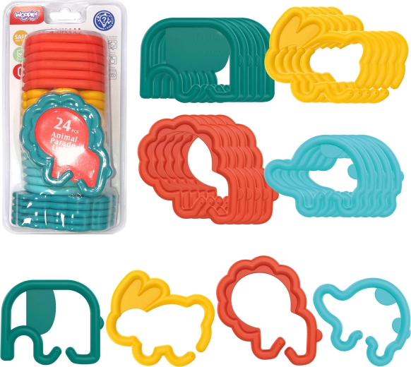 WOOPIE závesné články pre bábätká – zvieratká, 24 ks