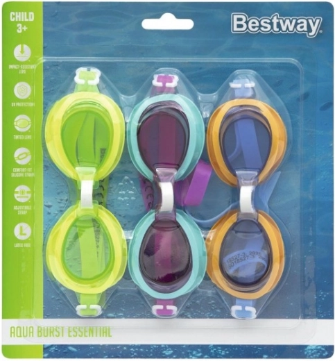 Plavecké okuliare Aqua Burst pre deti - 3 balenia