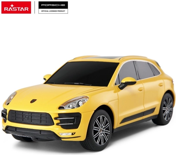 Rastar Porsche Macan Turbo diaľkovo ovládané auto 1:24 žlté