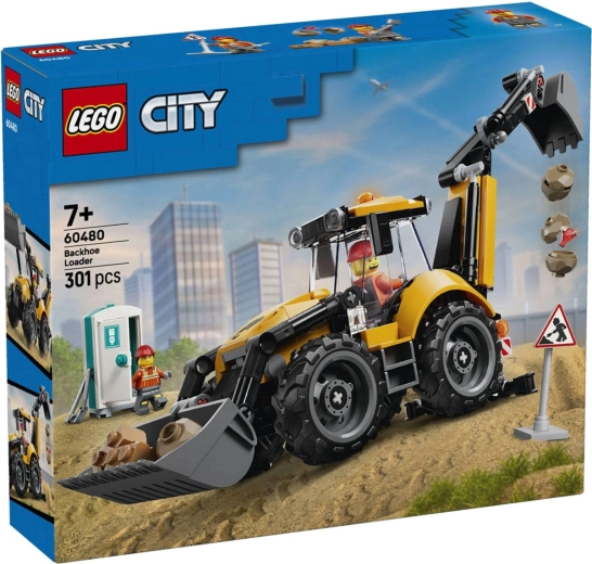 LEGO City Žltý rýpadlo-nakladač