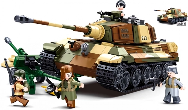 Sluban Bitka o Budapešť – nemecký ťažký tank TIGER II 2 v 1 stavebnica