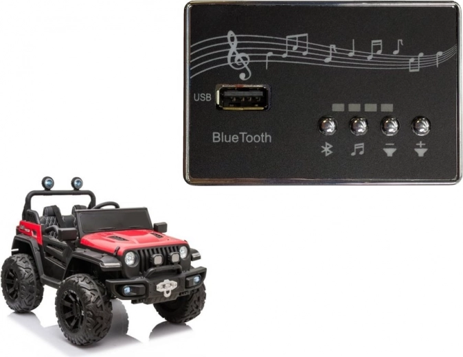 Hudobný panel do vozidla na akumulátor