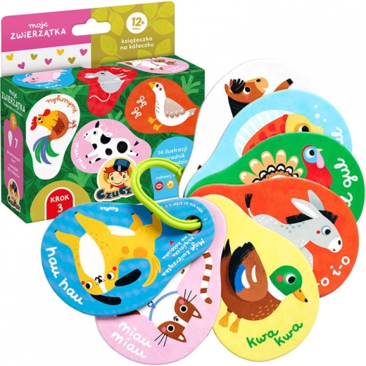 CzuCzu moje zvieratká knižka na krúžku 12m+