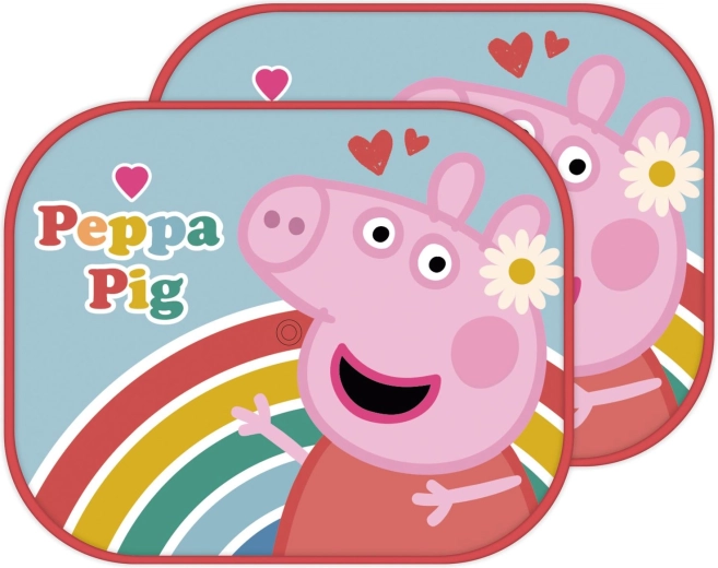 Slnečné clony do auta Peppa Pig pre deti (2 ks)