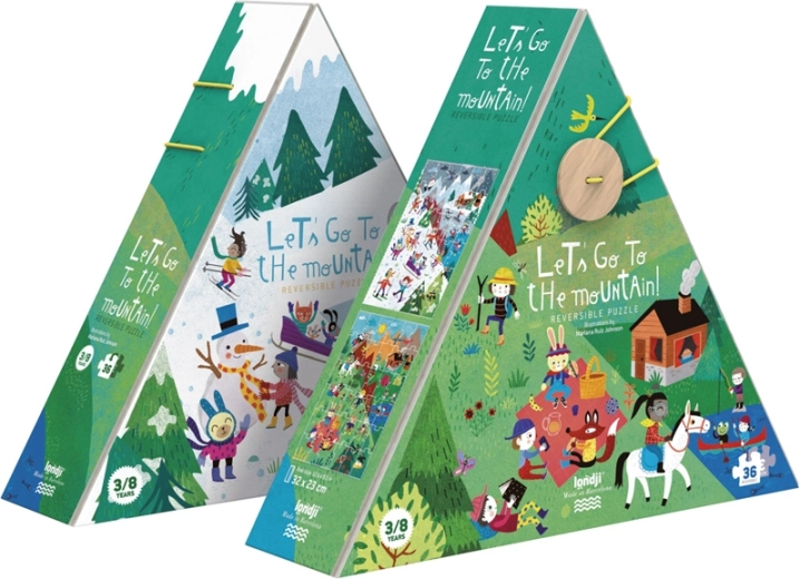 Obojstranné puzzle hory leto a zima LONDJI