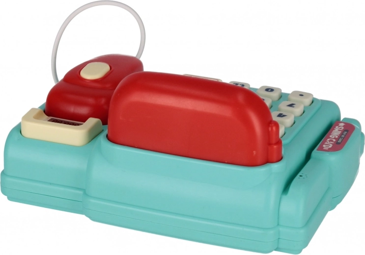 Košík s potravinami a peniaze v balení