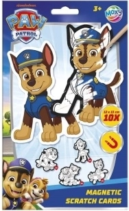 Magnetické vyškrabávacie obrázky Tlapková patrola – sada 10 magnetiek