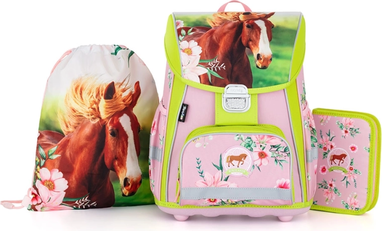 Školský set PREMIUM Kôň – aktovka, peračník a vrecko
