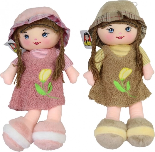 Látková bábika s klobúkom