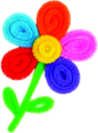 Kvety z chlpatých drôtikov