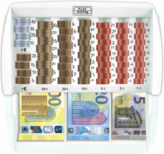 Prehľadne roztriedené euro mince