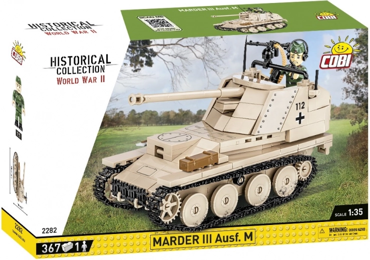 Stavebnica Marder III Ausf. M (Sd.Kfz. 138) 1:35 – historický ničič tankov
