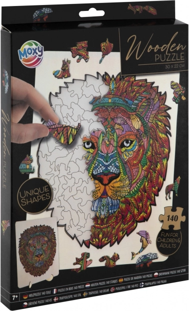 MOXY Kontúrové Puzzle Lev 140 Dielikov