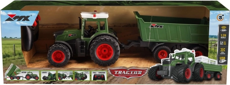 RC traktor s valníkom 2,4 GHz