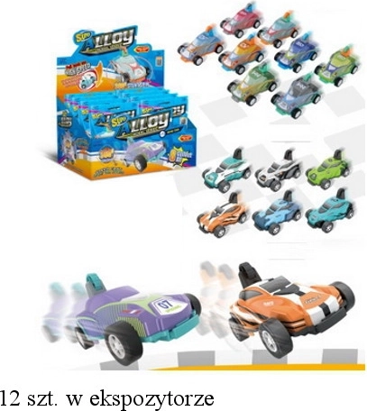 Auto preklápačka s prekvapením – závodné autíčko s naťahovacím pohonom