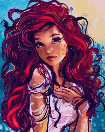 Norimpex diamantové maľovanie dievča s hnedými očami 30x40cm