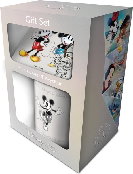 Disney 100 Heritage Sketch darčeková sada – hrnček, podtácka a kľúčenka