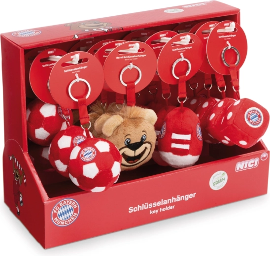 NICI plyšová kľúčenka FC Bayern München 7 cm