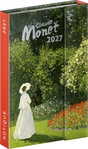Notique magnetický týždenný diár Claude Monet 2027, 11 × 16 cm