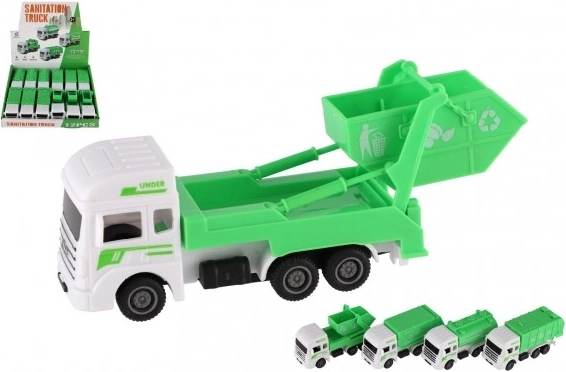 Mestské služby plastové autíčko 12cm s funkciou spätného natiahnutia