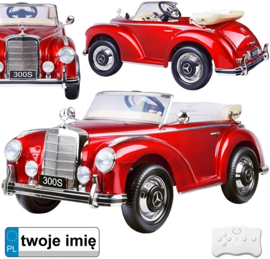 Elektrické autíčko MERCEDES 300S s lakom, rádiom a diaľkovým ovládaním