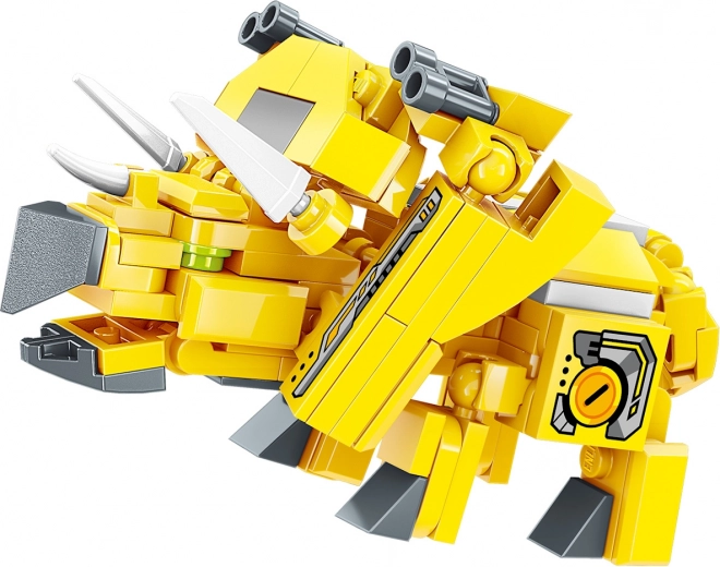 qman rohatý dinosaurus – transformovateľná stavebnica