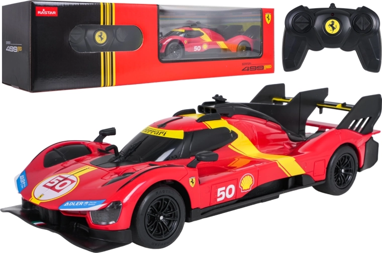 Rastar RC pretekárske auto Ferrari 499P na diaľkové ovládanie