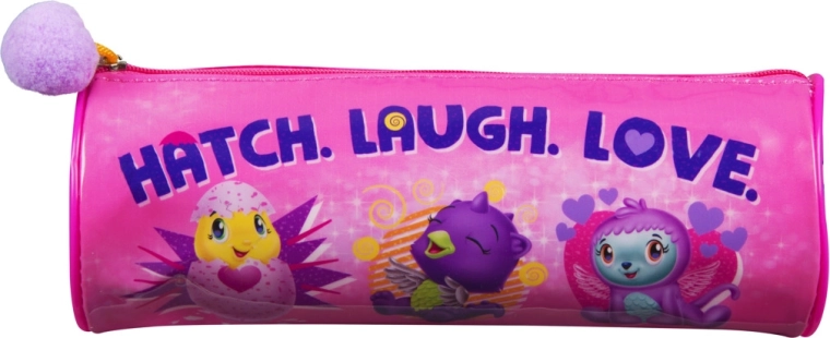 Oválny peračník na zips s brmbolcom Hatchimals