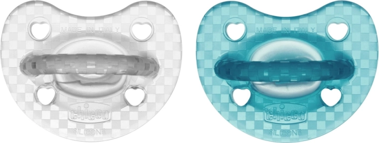 Chicco Physio Luxe ortodontický cumlík zeleno-sivý 16–36 m, 2 ks