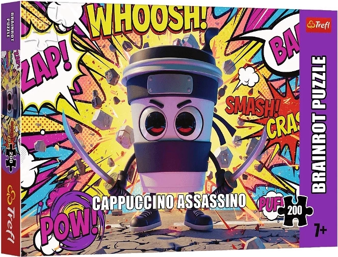 Puzzle Trefl BrainRots Cappuccino Assassino 200 dielikov