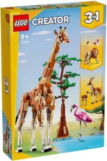 Lego Creator 3 v 1 divoké zvieratá zo safari
