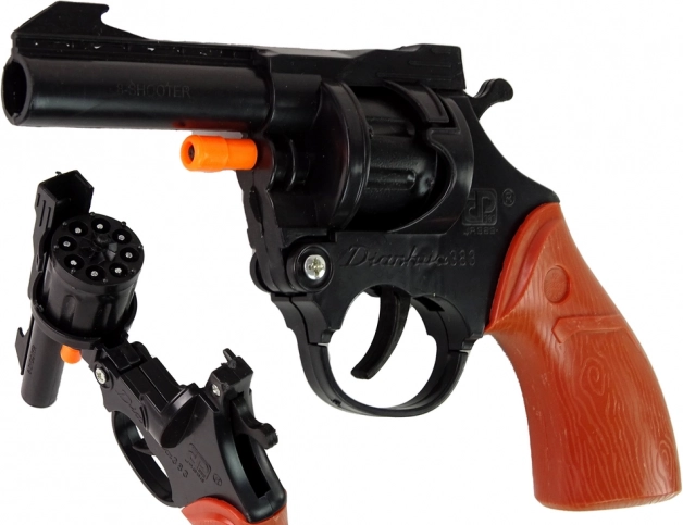 Pištoľ s uzáverom Revolver Black