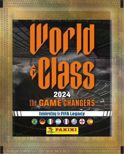 Panini World Class 2024 zberateľské futbalové samolepky – 1 balíček (5 ks)