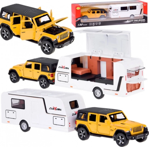 Auto na dovolenku terénne auto a karavan