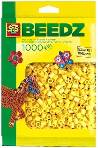 SES Creative zažehľovacie koráliky žlté 1000 ks