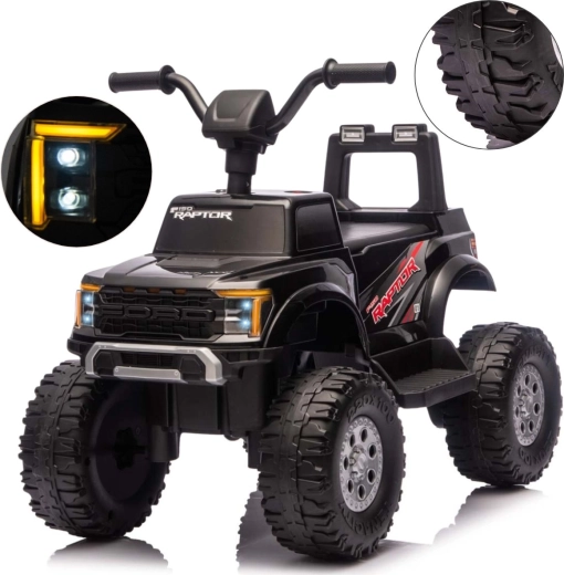 Milly Mally Ford F-150 Raptor elektrické detské autíčko čierne