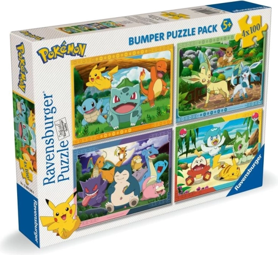 Ravensburger puzzle Pokémon 4×100 dielikov