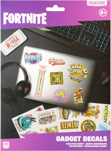 Fortnite technické nálepky – sada 4 hárkov