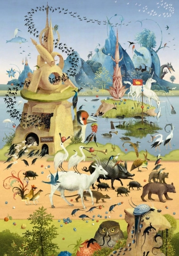 Puzzle HEYE Na výlete – Hieronymus Bosch, 500 dielikov