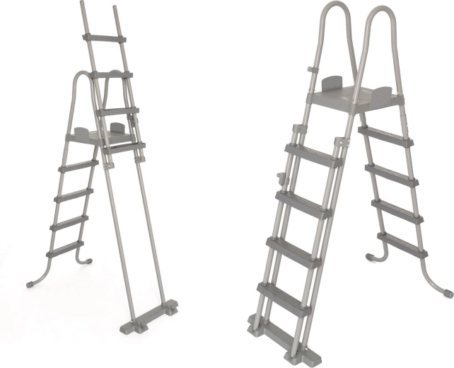 Bezpečný rebrík k nadzemným bazénom 132 cm BESTWAY